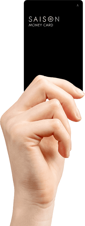 SAISON MONEY CARD手持ちイメージ